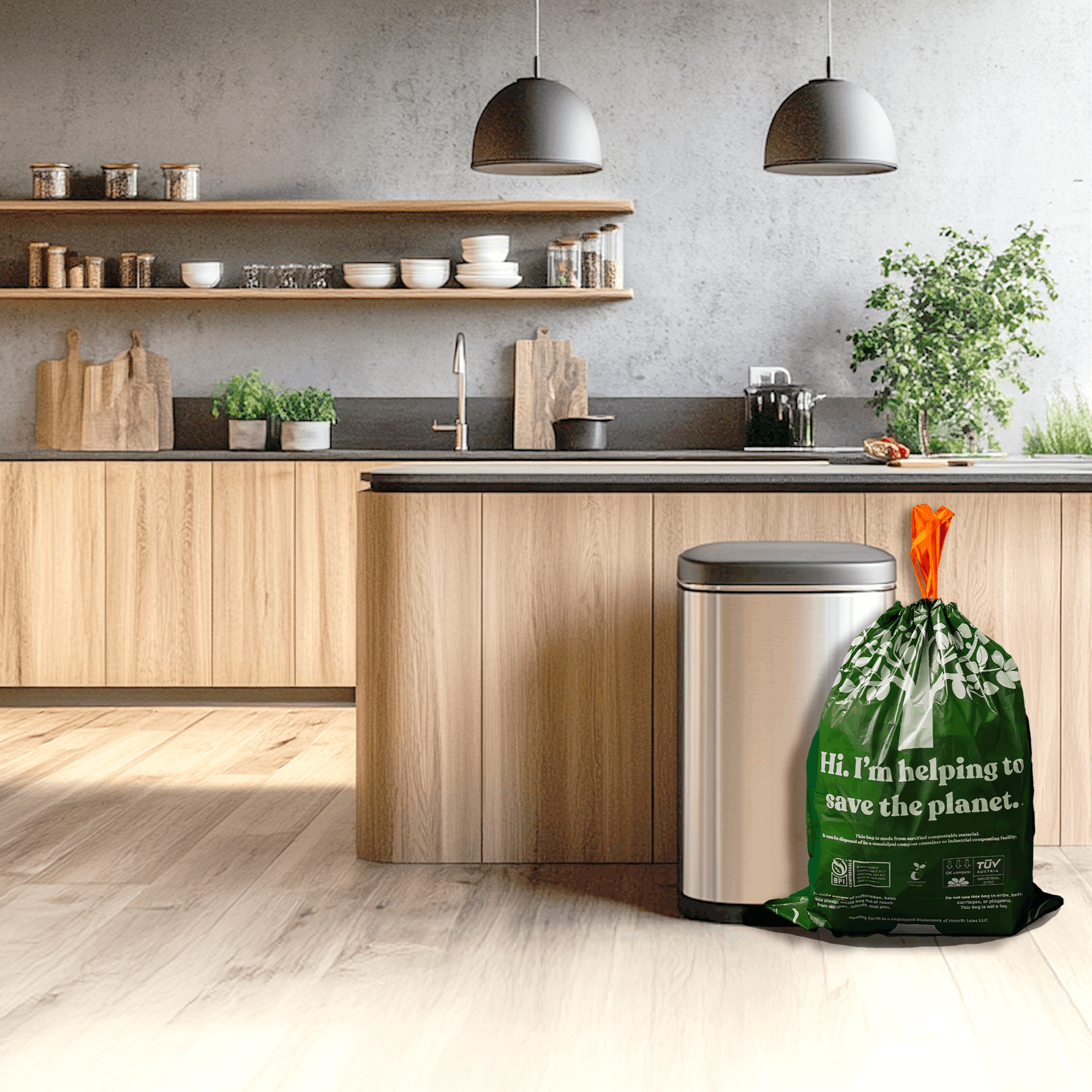 Fits standard 13 gallon bins